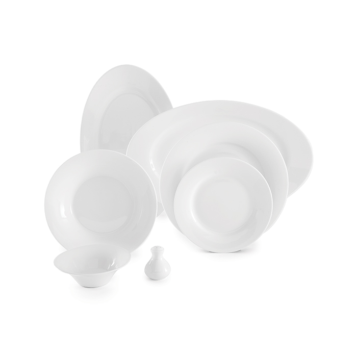 چینی زرین طرح سفید شهرزاد