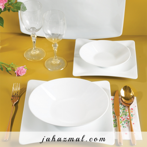 چینی زرین طرح سفید وینچی