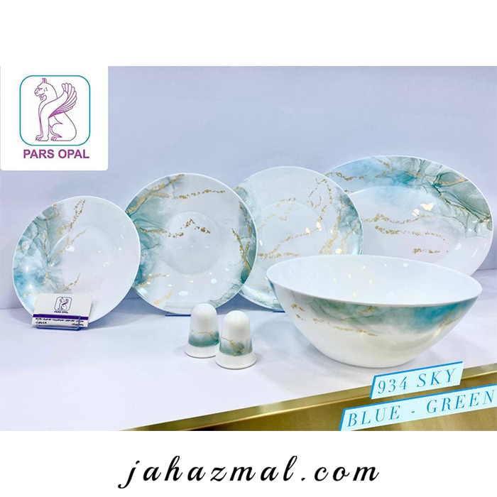 Sky blue green 1 پارس اپال اسکای سبز آبی