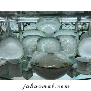 سرویس چینی پردیس طرح کاژین فیروزه ای