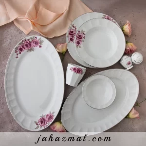 سرویس چینی زرین طرح رز گاردن