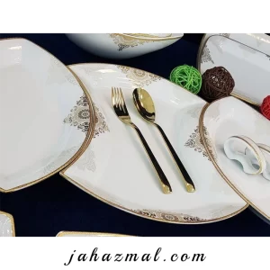 سرویس چینی پردیس طرح کریستین 105 پارچه کد 176