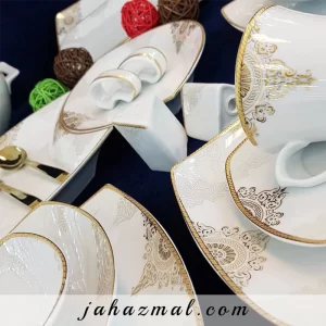 سرویس چینی پردیس طرح کریستین 105 پارچه کد 176