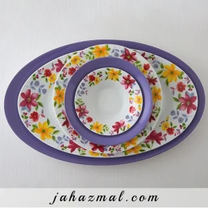 سرویس چینی زرین طرح ملیکا 35 پارچه