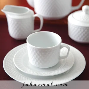 سرویس چینی یاسمن رادیانس سفید 76 پارچه