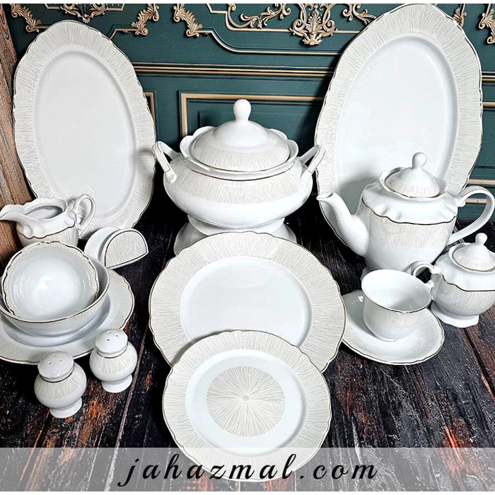 Ayrin 2 سرویس چینی پردیس طرح آیرین 102 پارچه کد 824