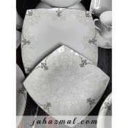 سرویس چینی پردیس ستایش نقره ای 30 پارچه