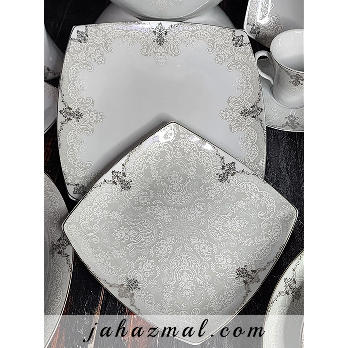 setayesh-silver 30 (1) سرویس چینی پردیس ستایش نقره ای 30 پارچه