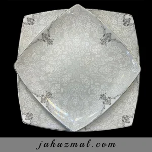 سرویس چینی پردیس ستایش نقره ای 30 پارچه