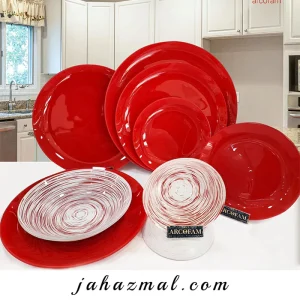 سرویس آرکوفام قرمز 25 پارچه 6 نفره