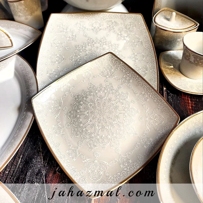 Merila 7 سرویس چینی پردیس طرح مریلا 30 پارچه 6 نفره کد 2052