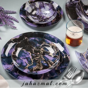 سرویس آرکوفام مورانو بنفش 25 پارچه 6 نفره